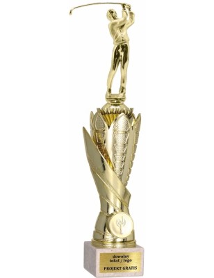 Zestaw pucharów S630 z figurką GOLF 37-34-31 cm A315