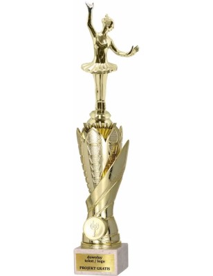 Zestaw pucharów S630 z figurką TANIEC Balet 39-36-33 cm A316
