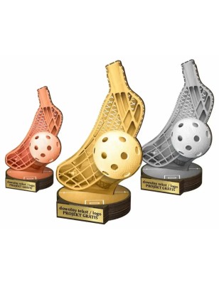Zestaw statuetek złoto/srebro/brąz UNIHOKEJ 30-25-22cm