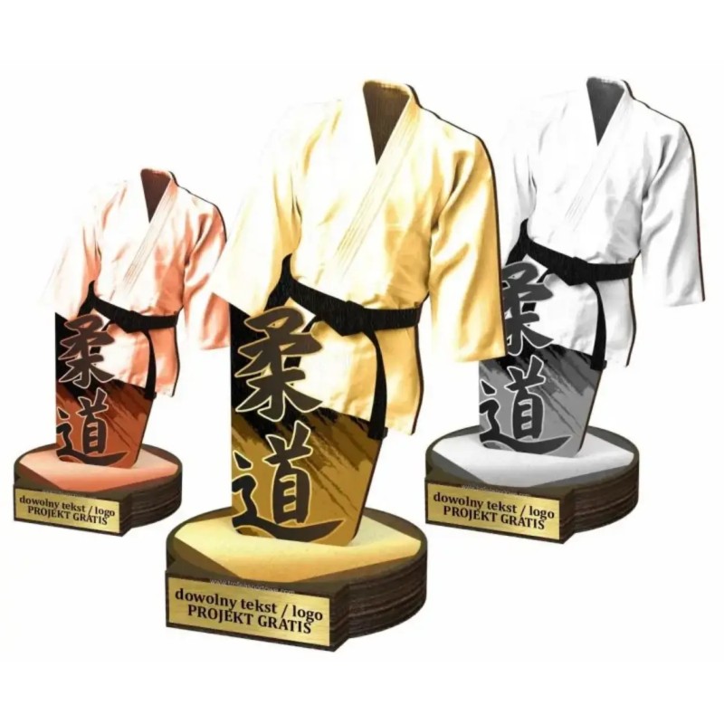 Zestaw statuetek złoto/srebro/brąz SPORTY WALKI 30-25-22cm Zestaw statuetek złoto/srebro/brąz SPORTY WALKI 30-25-22cm
