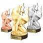 Zestaw statuetek złoto/srebro/brąz TANIEC Balet 30-25-22cm Zestaw statuetek złoto/srebro/brąz TANIEC Balet 30-25-22cm