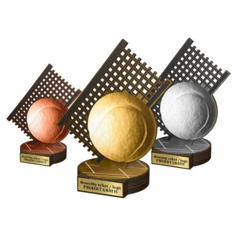 Zestaw statuetek złoto/srebro/brąz TENIS ZIEMNY 30-25-22cm Zestaw statuetek złoto/srebro/brąz TENIS ZIEMNY 30-25-22cm