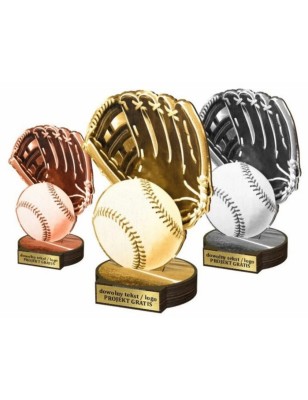 Zestaw statuetek złoto/srebro/brąz BASEBALL 30-25-22cm