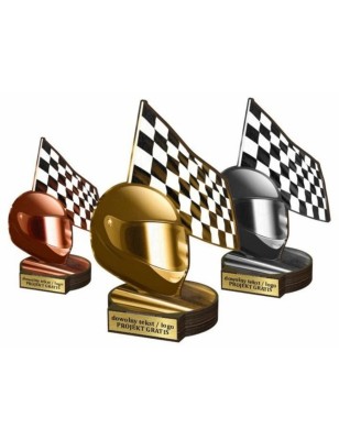 Zestaw statuetek złoto/srebro/brąz MOTOSPORT 30-25-22cm