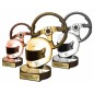 Zestaw statuetek złoto/srebro/brąz MOTOSPORT Wyścigi 30-25-22cm Zestaw statuetek złoto/srebro/brąz MOTOSPORT Wyścigi 30-25-22cm
