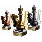Zestaw statuetek złoto/srebro/brąz SZACHY 30-25-22cm Zestaw statuetek złoto/srebro/brąz SZACHY 30-25-22cm