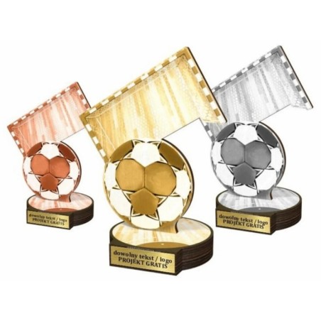 Zestaw statuetek złoto/srebro/brąz PIŁKA RĘCZNA 30-25-22cm