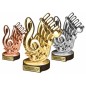 Zestaw statuetek złoto/srebro/brąz MUZYKA 30-25-22cm Zestaw statuetek złoto/srebro/brąz MUZYKA 30-25-22cm