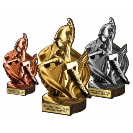 Zestaw statuetek złoto/srebro/brąz TANIEC Towarzyski 30-25-22cm