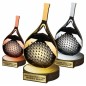 Zestaw statuetek złoto/srebro/brąz PADEL 22-19-16cm Zestaw statuetek złoto/srebro/brąz PADEL 22-19-16cm
