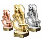 Zestaw statuetek złoto/srebro/brąz PŁYWACTWO Mężczyzn 22-19-16cm Zestaw statuetek złoto/srebro/brąz PŁYWACTWO Mężczyzn 22-19-16cm