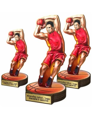 Komplet statuetek z drewna KOSZYKÓWKA 30-25-22cm