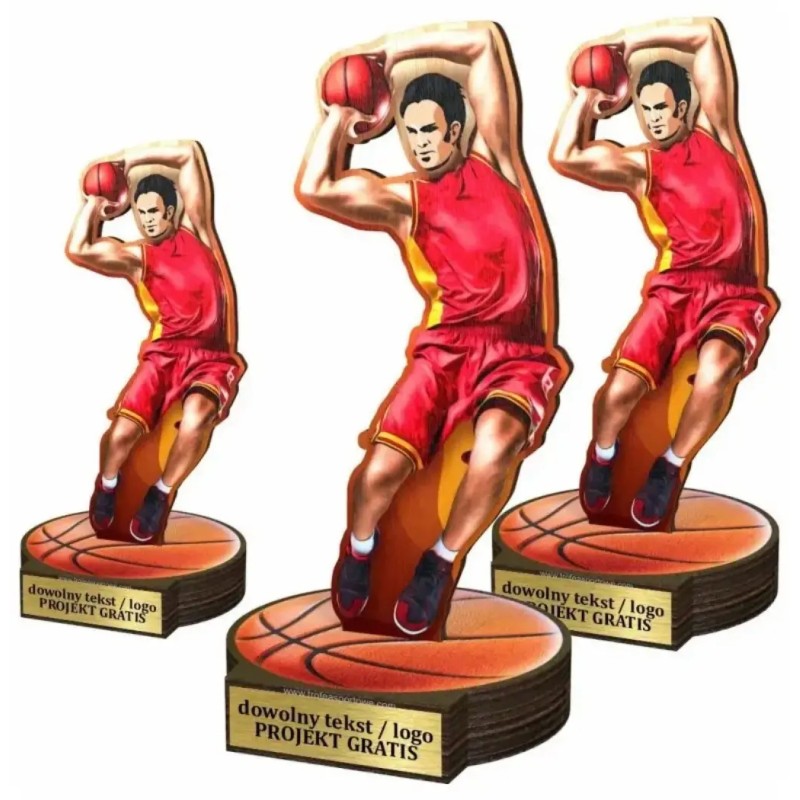 Komplet statuetek z drewna KOSZYKÓWKA 30-25-22cm Komplet statuetek z drewna KOSZYKÓWKA 30-25-22cm