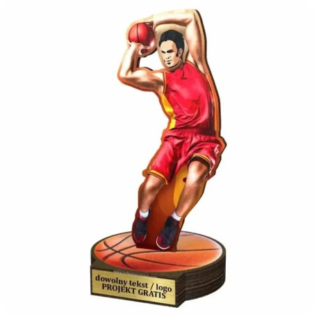 Komplet statuetek z drewna KOSZYKÓWKA 30-25-22cm