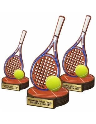 Komplet statuetek z drewna TENIS ZIEMNY 30-25-22cm