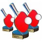 Komplet statuetek z drewna TENIS STOŁOWY 30-25-22cm Komplet statuetek z drewna TENIS STOŁOWY 30-25-22cm