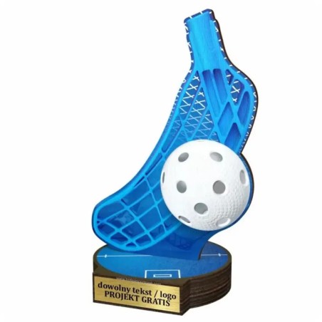 Komplet statuetek z drewna UNIHOKEJ 30-25-22cm