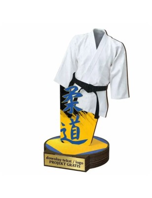 Komplet statuetek z drewna JUDO 30-25-22cm