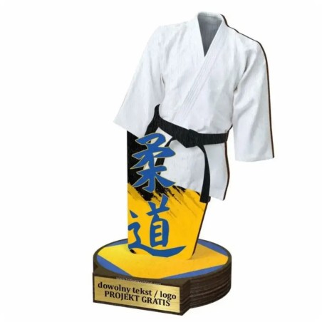 Komplet statuetek z drewna JUDO 30-25-22cm