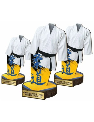 Komplet statuetek z drewna JUDO 30-25-22cm