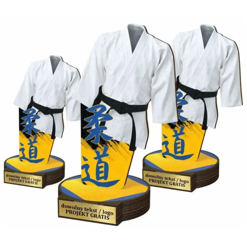 Komplet statuetek z drewna JUDO 30-25-22cm Komplet statuetek z drewna JUDO 30-25-22cm