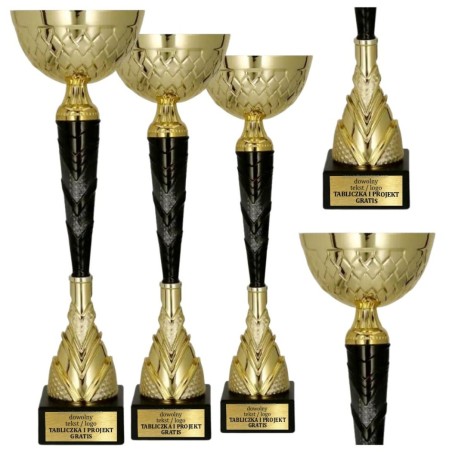 Nowoczesny Puchar 9299 w złoto-czarnej odsłonie