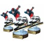 Komplet statuetek z drewna ŁYŻWIARSTWO 30-25-22cm Komplet statuetek z drewna ŁYŻWIARSTWO 30-25-22cm