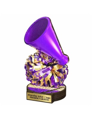 Komplet statuetek z drewna CHEERLEADING 30-25-22cm