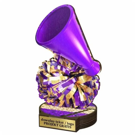 Komplet statuetek z drewna CHEERLEADING 30-25-22cm