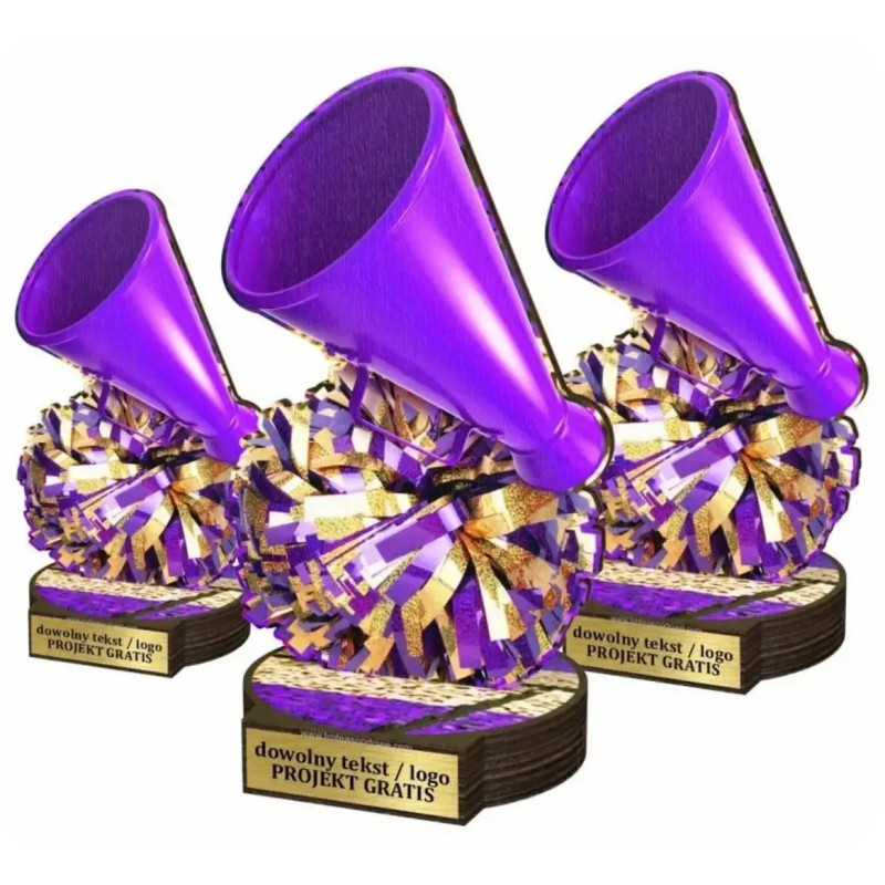 Komplet statuetek z drewna CHEERLEADING 30-25-22cm Komplet statuetek z drewna CHEERLEADING 30-25-22cm