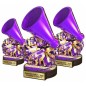 Komplet statuetek z drewna CHEERLEADING 30-25-22cm Komplet statuetek z drewna CHEERLEADING 30-25-22cm