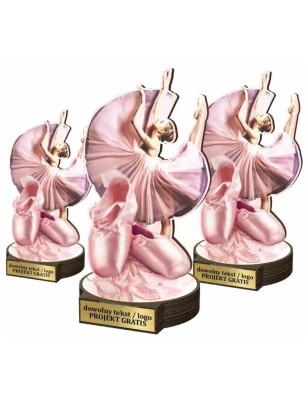 Komplet statuetek z drewna TANIEC Balet 30-25-22cm