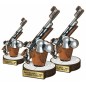 Komplet statuetek z drewna STRZELECTWO Precyzyjne 30-25-22cm Komplet statuetek z drewna STRZELECTWO Precyzyjne 30-25-22cm
