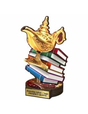 Komplet statuetek z drewna EDUKACJA 30-25-22cm