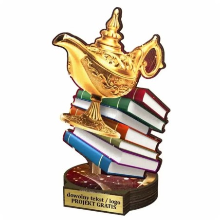 Komplet statuetek z drewna EDUKACJA 30-25-22cm