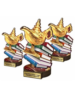 Komplet statuetek z drewna EDUKACJA 30-25-22cm