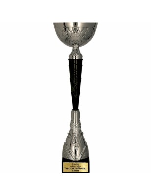 Puchar sportowy 9301 New 2026 w srebrno-czarnej odsłonie