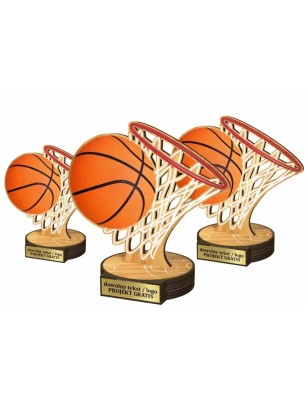 Komplet statuetek z drewna KOSZYKÓWKA 30-25-22cm