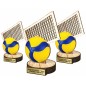 Komplet statuetek z drewna SIATKÓWKA 30-25-22cm Komplet statuetek z drewna SIATKÓWKA 30-25-22cm