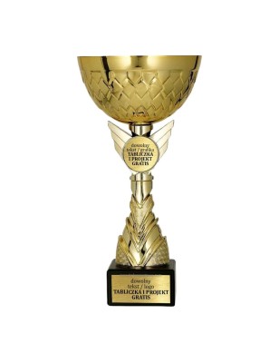 9304 – dekoracyjny puchar New 2026 z medalionem 25 mm