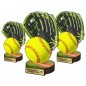 Komplet statuetek z drewna BASEBALL 30-25-22cm Komplet statuetek z drewna BASEBALL 30-25-22cm