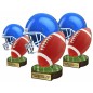 Komplet statuetek z drewna FUTBOL AMERYKAŃSKI 30-25-22cm Komplet statuetek z drewna FUTBOL AMERYKAŃSKI 30-25-22cm