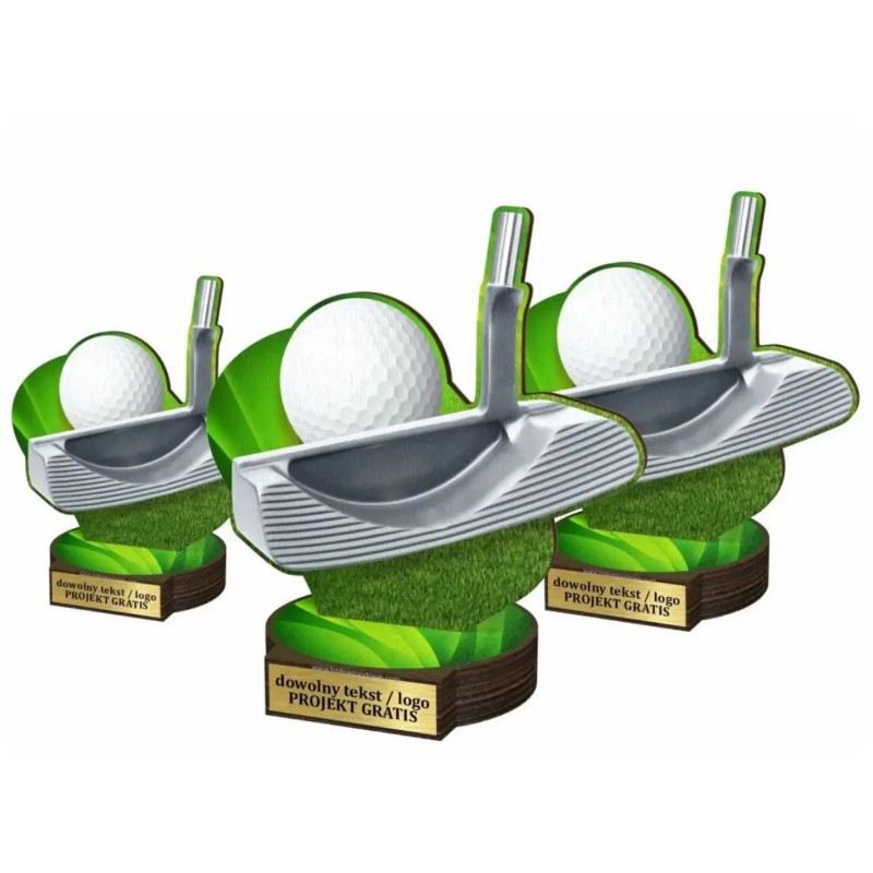 Komplet statuetek z drewna GOLF 30-25-22cm Komplet statuetek z drewna GOLF 30-25-22cm