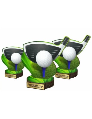 Komplet statuetek z drewna GOLF 30-25-22cm