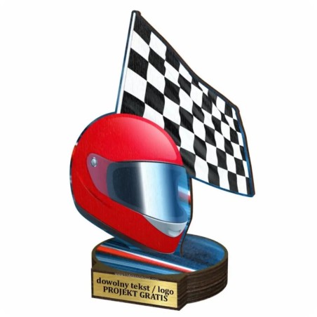 Komplet statuetek z drewna MOTOSPORT 30-25-22cm