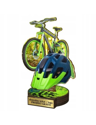 Komplet statuetek z drewna KOLARSTWO Górskie MTB 30-25-22cm