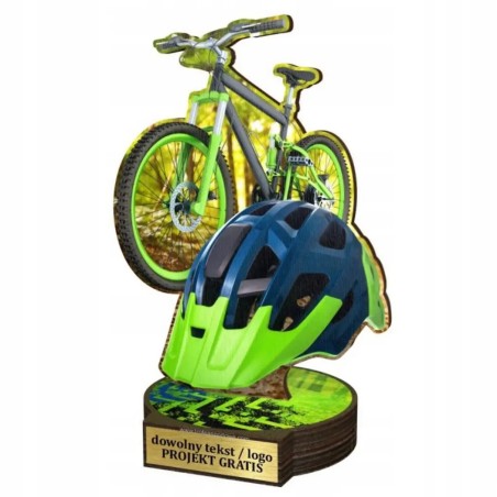 Komplet statuetek z drewna KOLARSTWO Górskie MTB 30-25-22cm