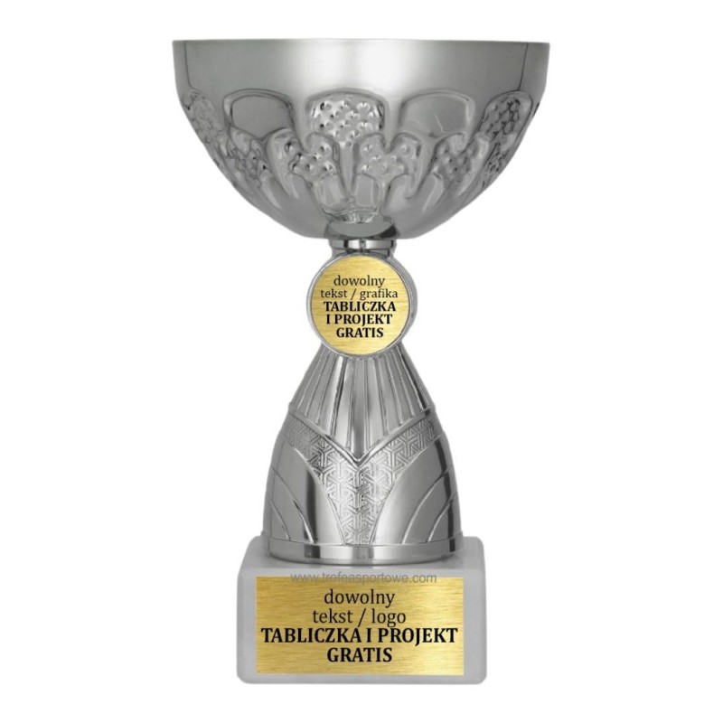Pucharek sportowy 9307 w srebrnej odsłonie