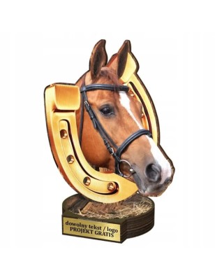 Komplet statuetek z drewna JEŹDZIECTWO 30-25-22cm