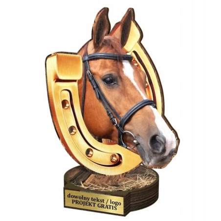 Komplet statuetek z drewna JEŹDZIECTWO 30-25-22cm